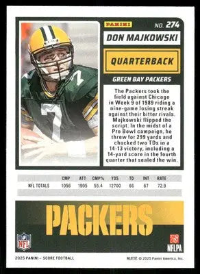 2025 Score A Treat Don Majkowski #274 Football - Football Card Single