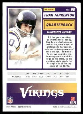 2025 Score A Treat Fran Tarkenton #98 Football - Football Card Single