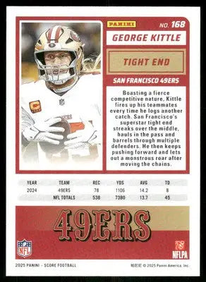 2025 Score A Treat George Kittle #168 Football - Football Card Single