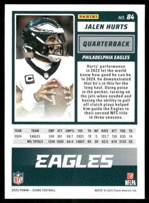 2025 Score a Treat Jalen Hurts #84 Football - Football Card Single