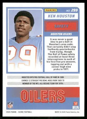 2025 Score A Treat Ken Houston #299 Football - Football Card Single