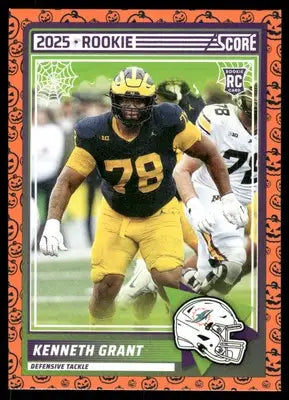 2025 Score A Treat Kenneth Grant #33 RC Football - Football Card Single