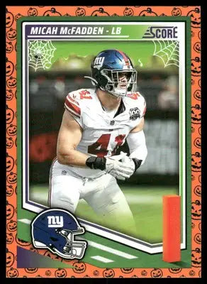 2025 Score a Treat Micah McFadden #216 Football - Football Card Single