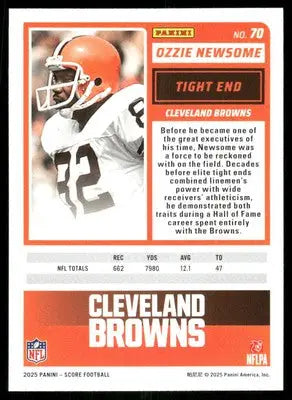 2025 Score A Treat Ozzie Newsome #70 Football - Football Card Single