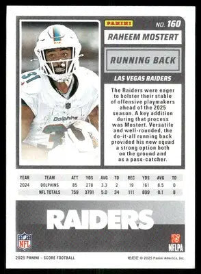 2025 Score a Treat Raheem Mostert #160 Football - Football Card Single