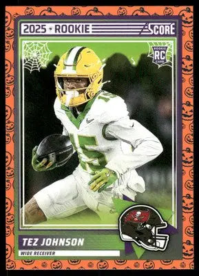 2025 Score A Treat Tez Johnson #34 RC Football - Football Card Single