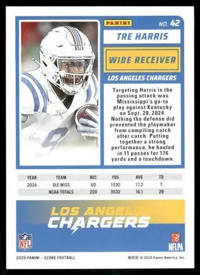 2025 Score A Treat Tre Harris #42 RC Football - Football Card Single
