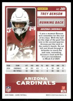2025 Score A Treat Trey Benson #281 Football - Football Card Single