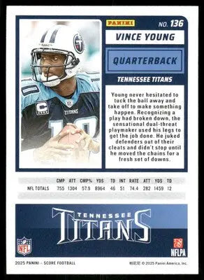 2025 Score A Treat Vince Young #136 Football - Football Card Single