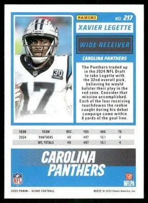 2025 Score a Treat Xavier Legette #217 Football - Football Card Single