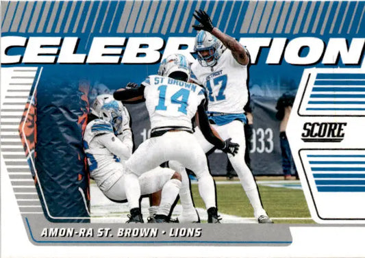 2025 Score #C-AST Amon-Ra St. Brown Celebration - Football Card Single