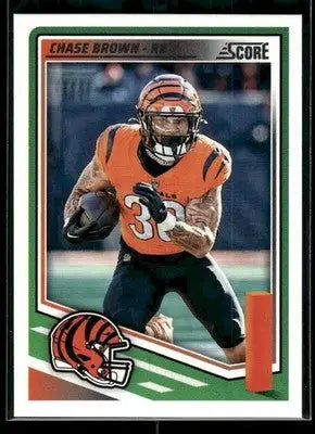 2025 Score Chase Brown #157 Cincinnati Bengals