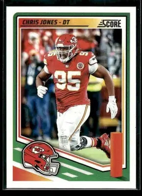 2025 Score Chris Jones #198 Kansas City Chiefs