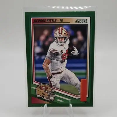 2025 Score - George Kittle #168 Green Parallel - Football Card Single