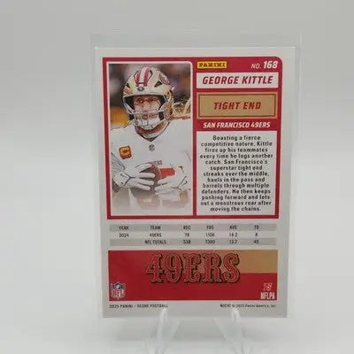 2025 Score - George Kittle #168 Green Parallel - Football Card Single