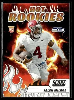 2025 Score Jalen Milroe #9 Hot Rookies Seattle Seahawks - Football Card Single