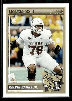 2025 Score Kelvin Banks Jr. #23 RC New Orleans Saints