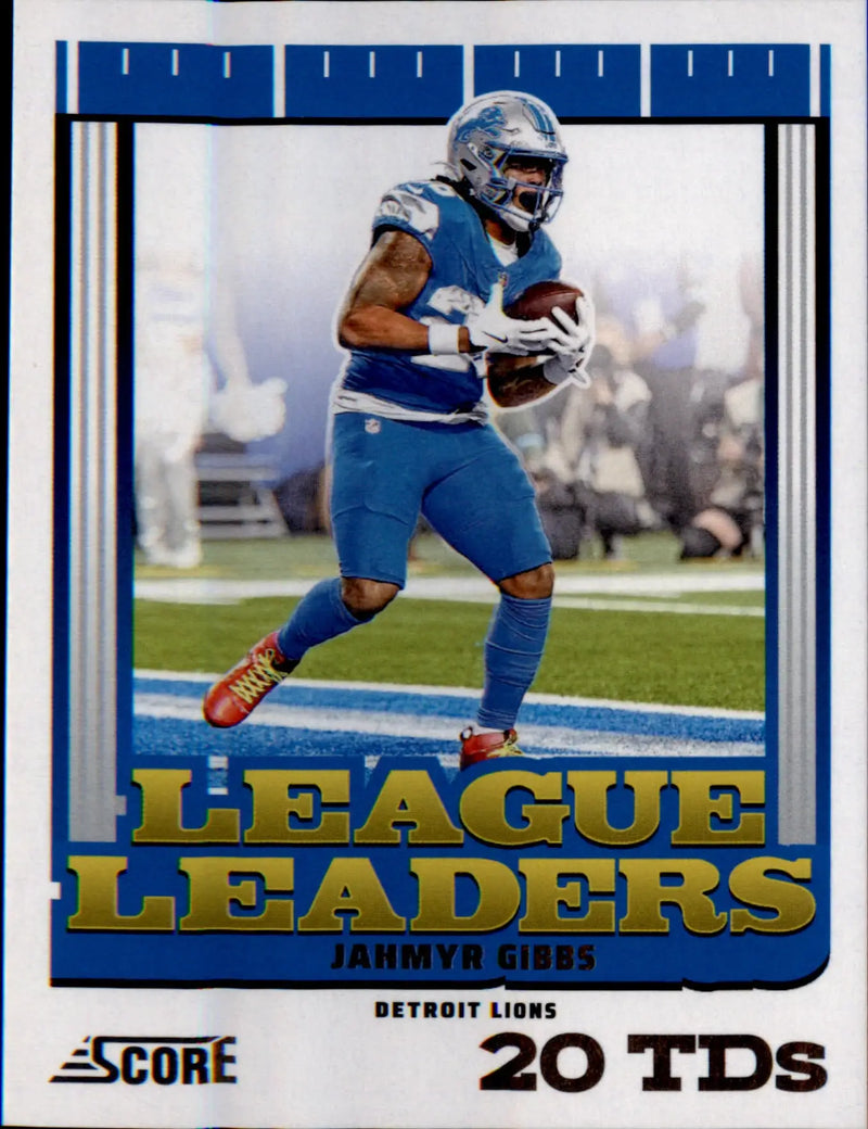 2025 Score League Leaders #5 Jahmyr Gibbs - Football Card Single