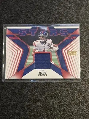2025 Score #SNJ-MNS Malik Nabers Stars of the NFL Jerseys - Football Card Single