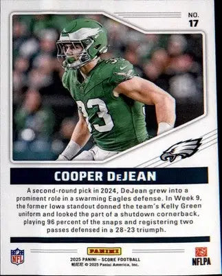 2025 Score Throwbacks #17 Cooper DeJean - Football Card Single