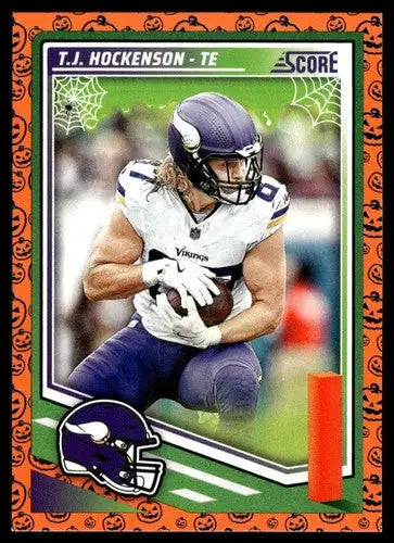 2025 Score Trick or Treat Pumpkin #101 T.J. Hockenson NM-MT Vikings ID:80095 - Football Card Single