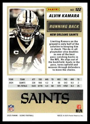 2025 Score Trick or Treat Pumpkin #122 Alvin Kamara NM-MT Saints ID:80098 - Football Card Single