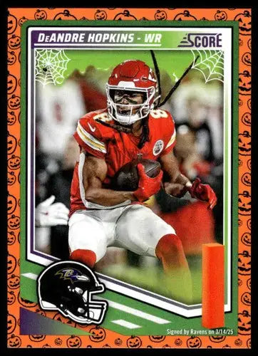 2025 Score Trick or Treat Pumpkin #133 DeAndre Hopkins NM-MT Ravens ID:80101 - Football Card Single