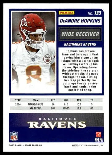 2025 Score Trick or Treat Pumpkin #133 DeAndre Hopkins NM-MT Ravens ID:80101 - Football Card Single