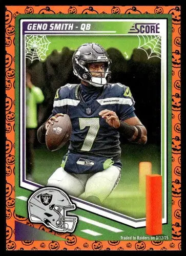2025 Score Trick or Treat Pumpkin #138 Geno Smith NM-MT LV Raiders ID:80103 - Football Card Single