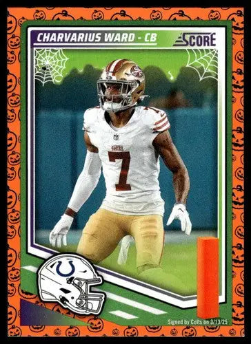 2025 Score Trick or Treat Pumpkin #147 Charvarius Ward NM-MT Colts ID:80104 - Football Card Single