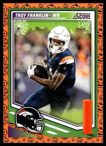 2025 Score Trick or Treat Pumpkin #15 Troy Franklin NM-MT Broncos ID:80071 - Football Card Single