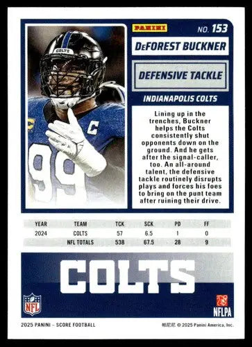 2025 Score Trick or Treat Pumpkin #153 DeForest Buckner NM-MT Colts ID:80105 - Football Card Single