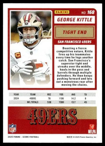 2025 Score Trick or Treat Pumpkin #168 George Kittle NM-MT 49ers ID:80113 - Football Card Single