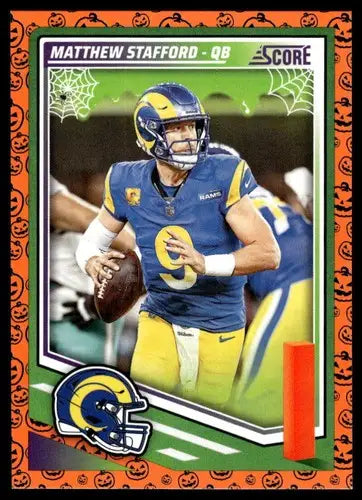 2025 Score Trick or Treat Pumpkin #196 Matthew Stafford NM-MT Rams ID:80119 - Football Card Single