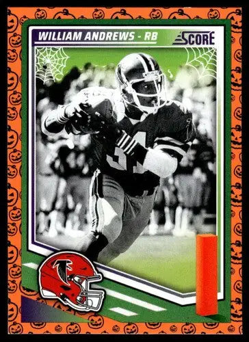 2025 Score Trick or Treat Pumpkin #197 William Andrews NM-MT Falcons ID:80120 - Football Card Single