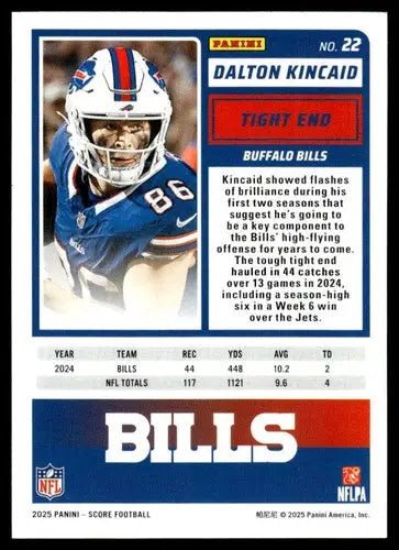 2025 Score Trick or Treat Pumpkin #22 Dalton Kincaid NM-MT Bills ID:80073 - Football Card Single