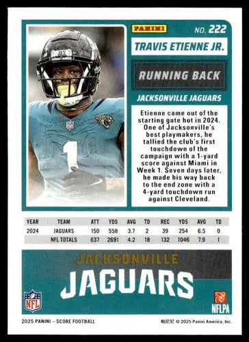 2025 Score Trick or Treat Pumpkin #222 Travis Etienne Jr. NM-MT Jaguars ID:80125 - Football Card Single