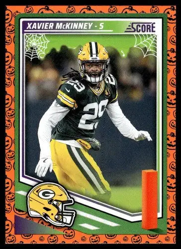 2025 Score Trick or Treat Pumpkin #227 Xavier McKinney NM-MT Packers ID:80126 - Football Card Single