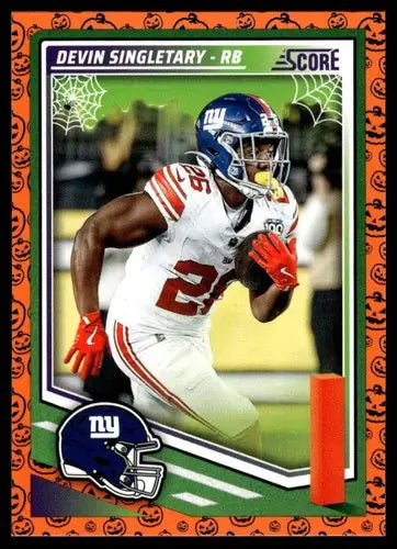2025 Score Trick or Treat Pumpkin #234 Devin Singletary NM-MT NY Giants ID:80127 - Football Card Single
