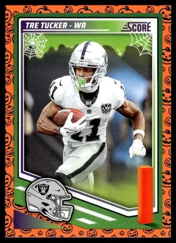 2025 Score Trick or Treat Pumpkin #242 Tre Tucker NM-MT LV Raiders ID:80128 - Football Card Single