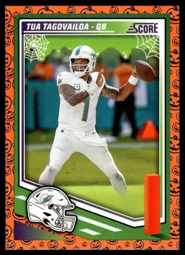 2025 Score Trick or Treat Pumpkin #25 Tua Tagovailoa NM-MT Dolphins ID:80076 - Football Card Single