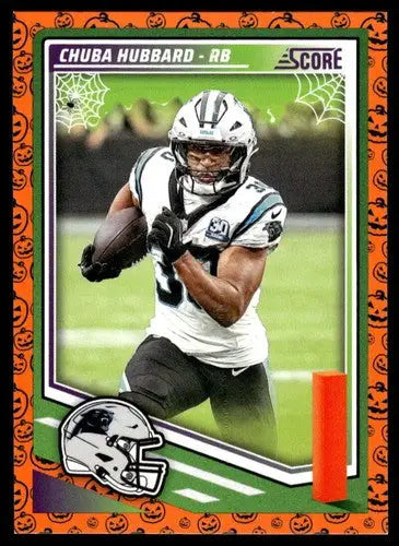 2025 Score Trick or Treat Pumpkin #258 Chuba Hubbard NM-MT Panthers ID:80133 - Football Card Single