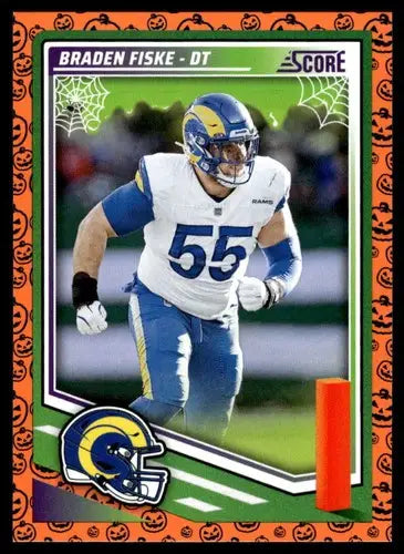 2025 Score Trick or Treat Pumpkin #263 Braden Fiske NM-MT Rams ID:80134 - Football Card Single