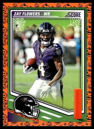 2025 Score Trick or Treat Pumpkin #267 Zay Flowers NM-MT Ravens ID:80136 - Football Card Single