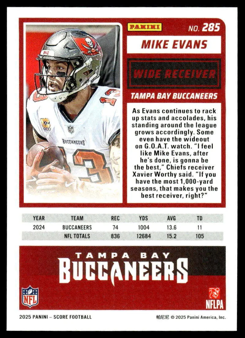 2025 Score Trick or Treat Pumpkin #285 Mike Evans NM-MT Buccaneers ID:80144 - Football Card Single