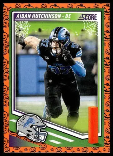2025 Score Trick or Treat Pumpkin #41 Aidan Hutchinson NM-MT Lions ID:80079 - Football Card Single