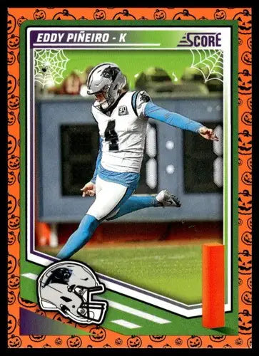2025 Score Trick or Treat Pumpkin #58 Eddy Pineiro NM-MT Panthers ID:80084 - Football Card Single