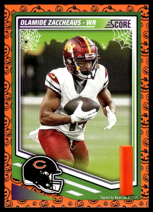 2025 Score Trick or Treat Pumpkin #60 Olamide Zaccheaus NM-MT Bears ID:80085 - Football Card Single