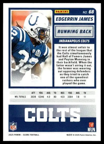 2025 Score Trick or Treat Pumpkin #68 Edgerrin James NM-MT Colts ID:80088 - Football Card Single