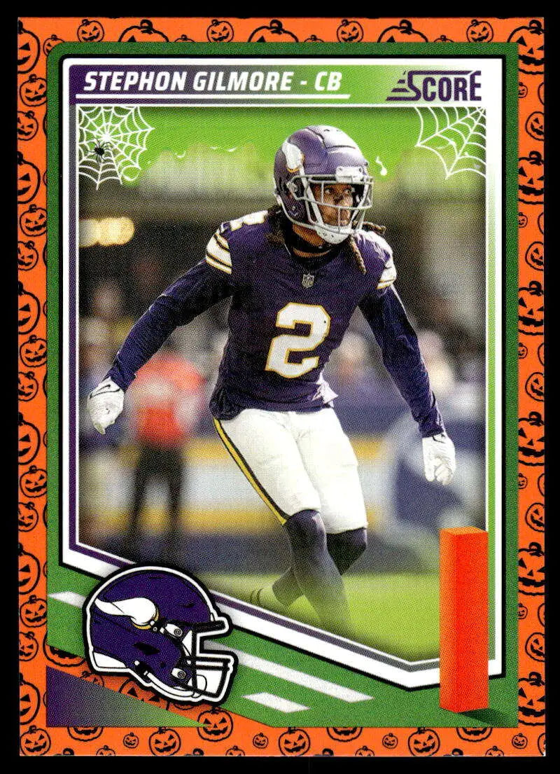 2025 Score Trick or Treat Pumpkin #81 Stephon Gilmore NM-MT Vikings ID:80091 - Football Card Single